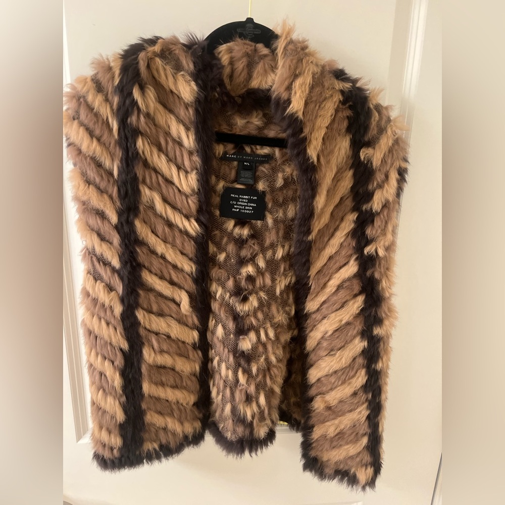Marc by Marc Jacob Rabbit fur vest